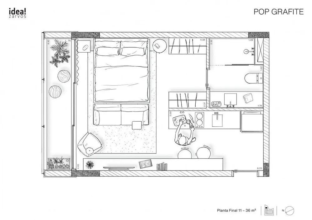 Kitnet-Studio, 28 m² - Foto 8