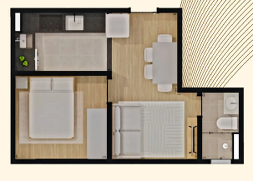 Apartamento, 1 quarto, 27 m² - Foto 7