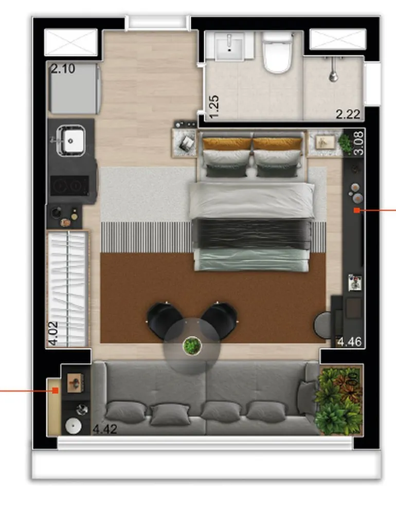 Kitnet-Studio, 30 m² - Foto 8