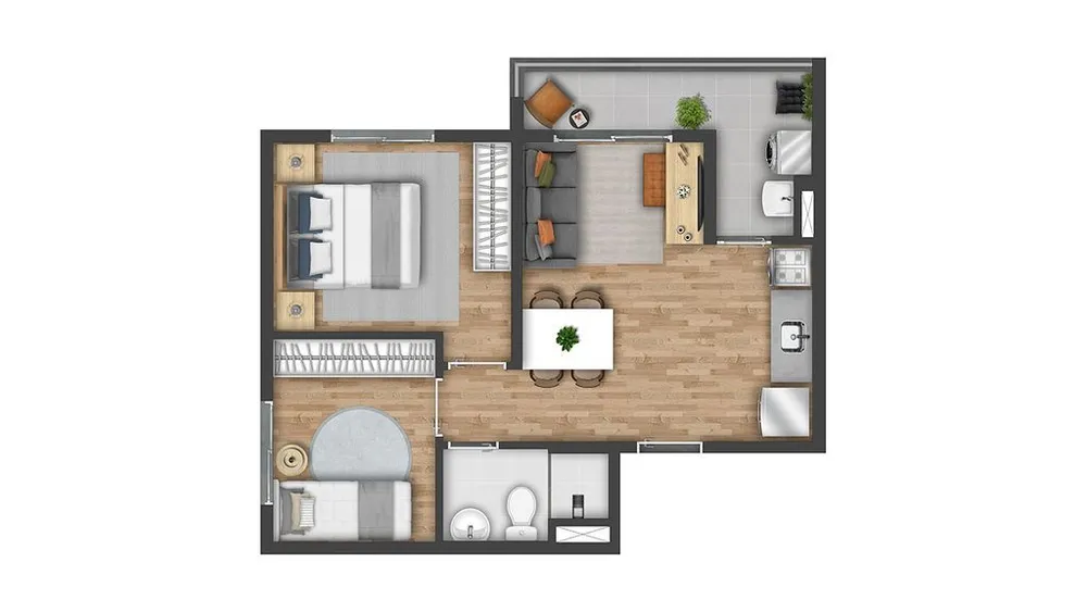 Apartamento, 2 quartos, 40 m² - Foto 6