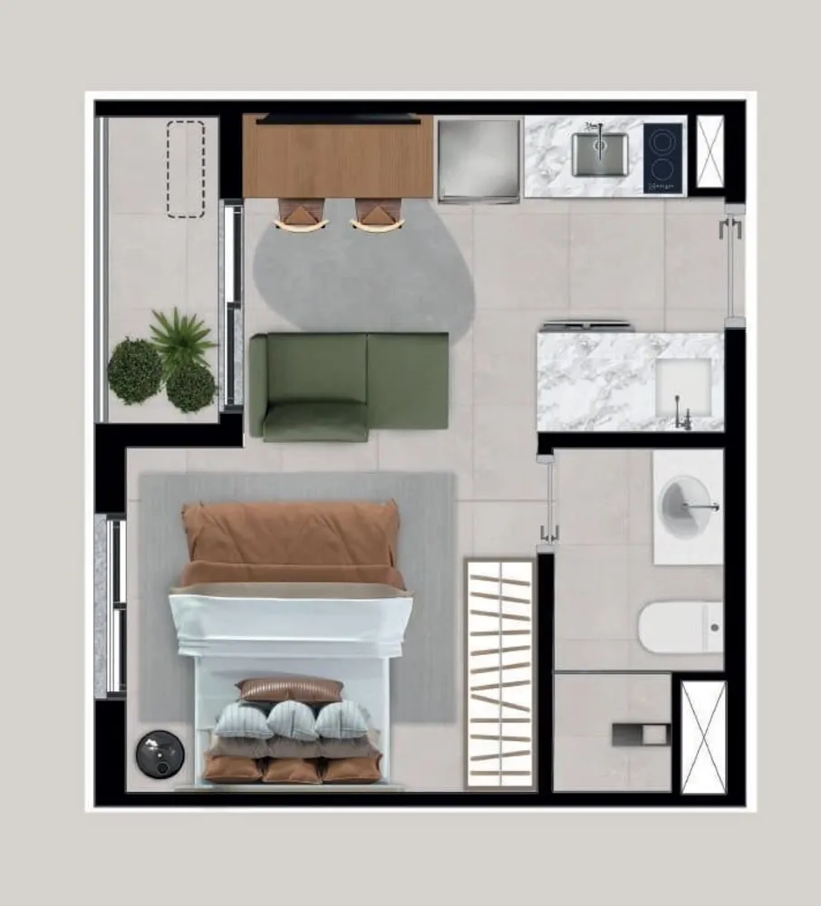 Kitnet-Studio, 24 m² - Foto 6