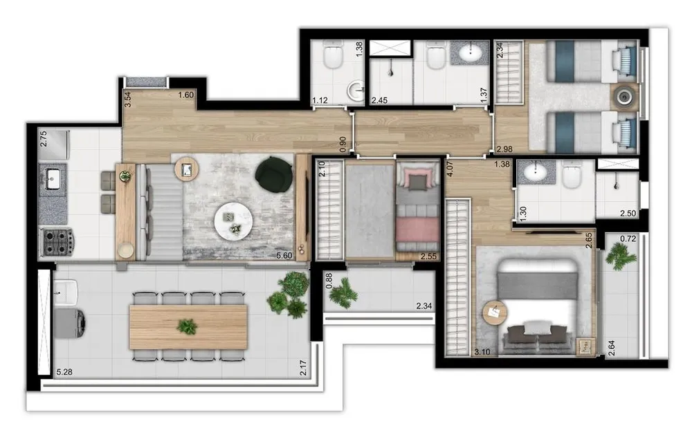 Apartamento, 3 quartos, 79 m² - Foto 12