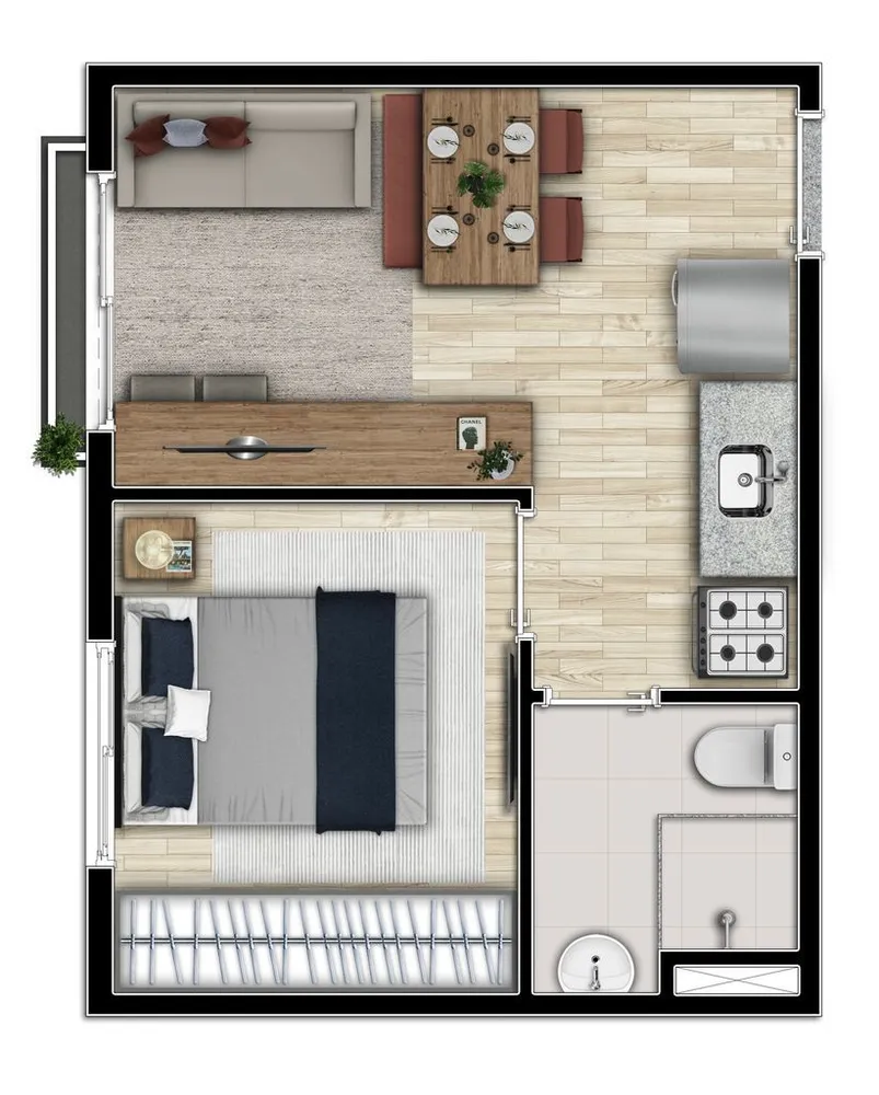 Apartamento, 3 quartos, 40 m² - Foto 12
