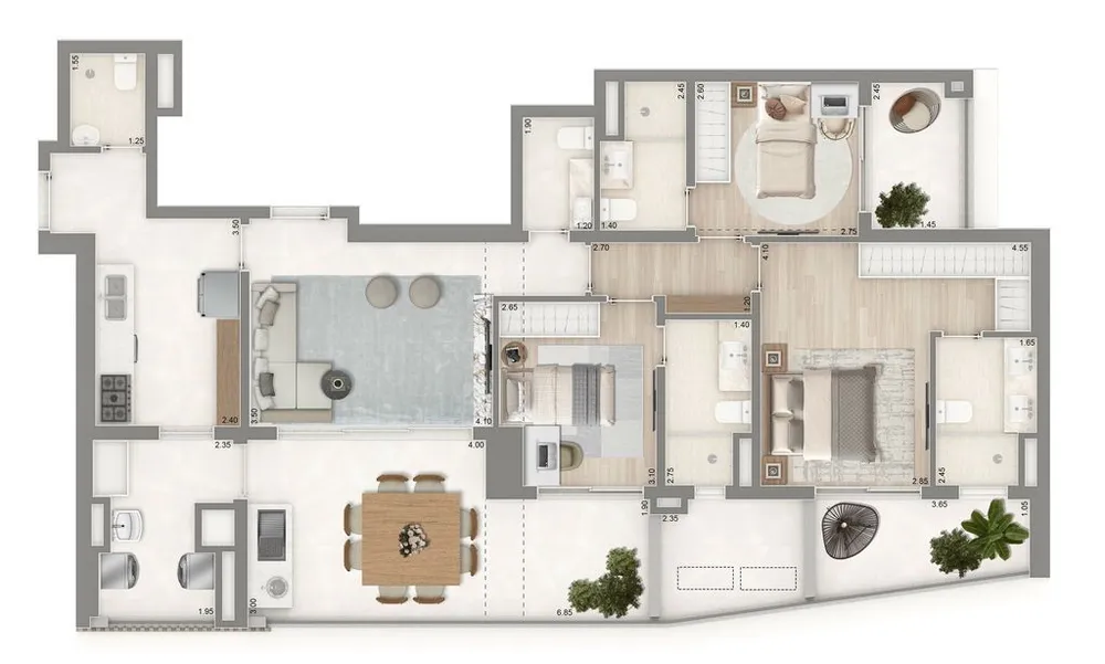 Apartamento, 3 quartos, 128 m² - Foto 9