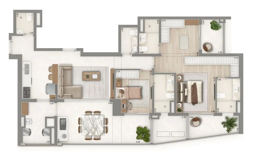 Apartamento, 3 quartos, 128 m² - Foto 6