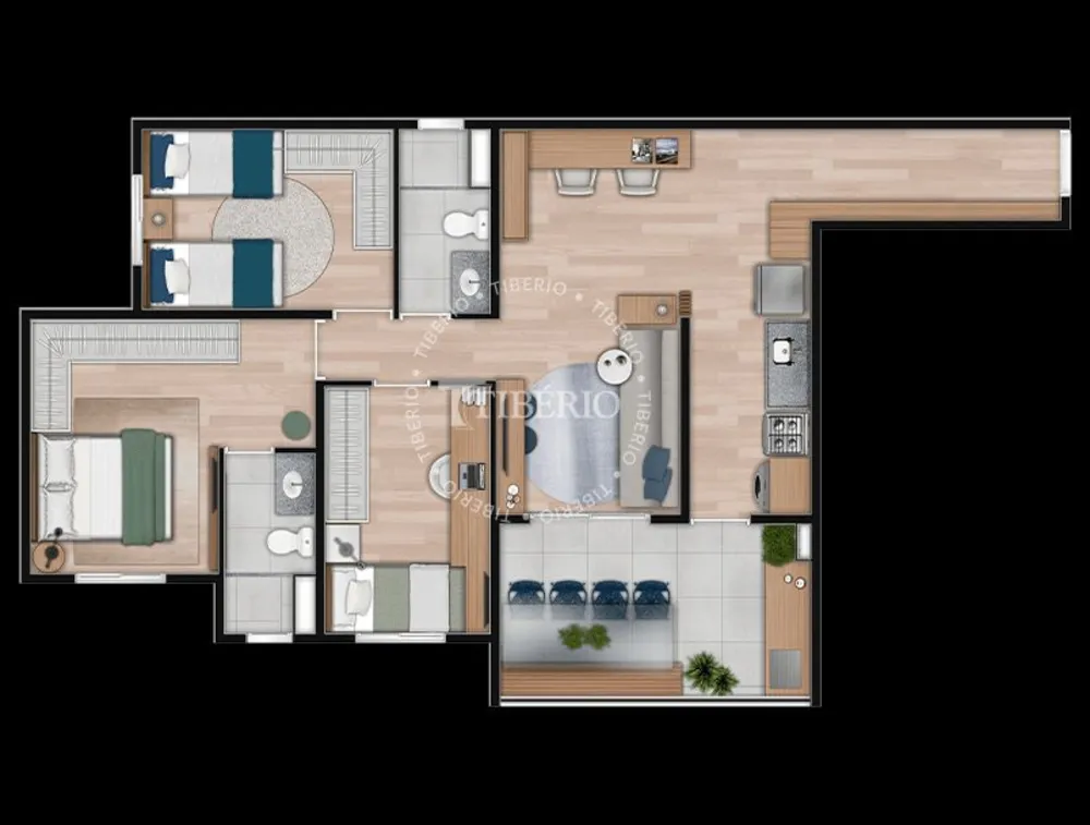 Apartamento, 3 quartos, 80 m² - Foto 4