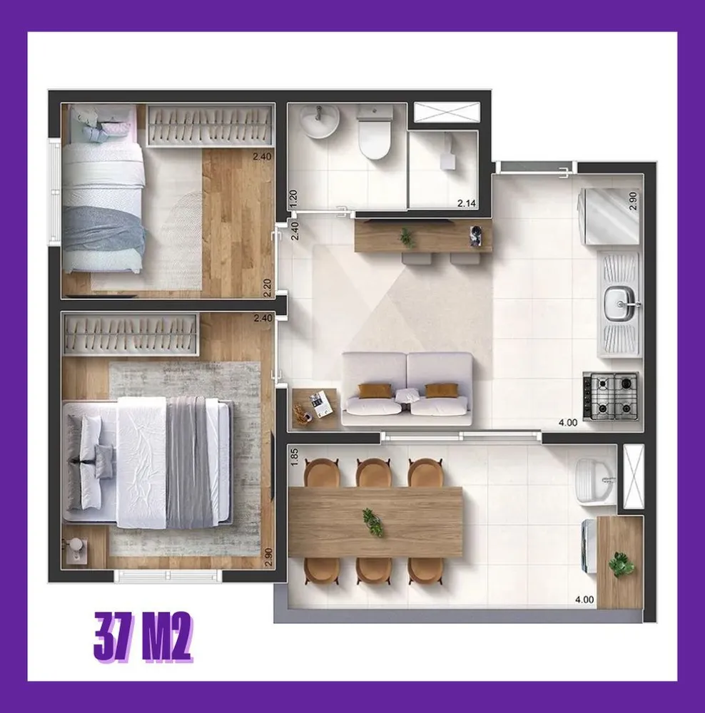 Apartamento, 2 quartos, 32 m² - Foto 11