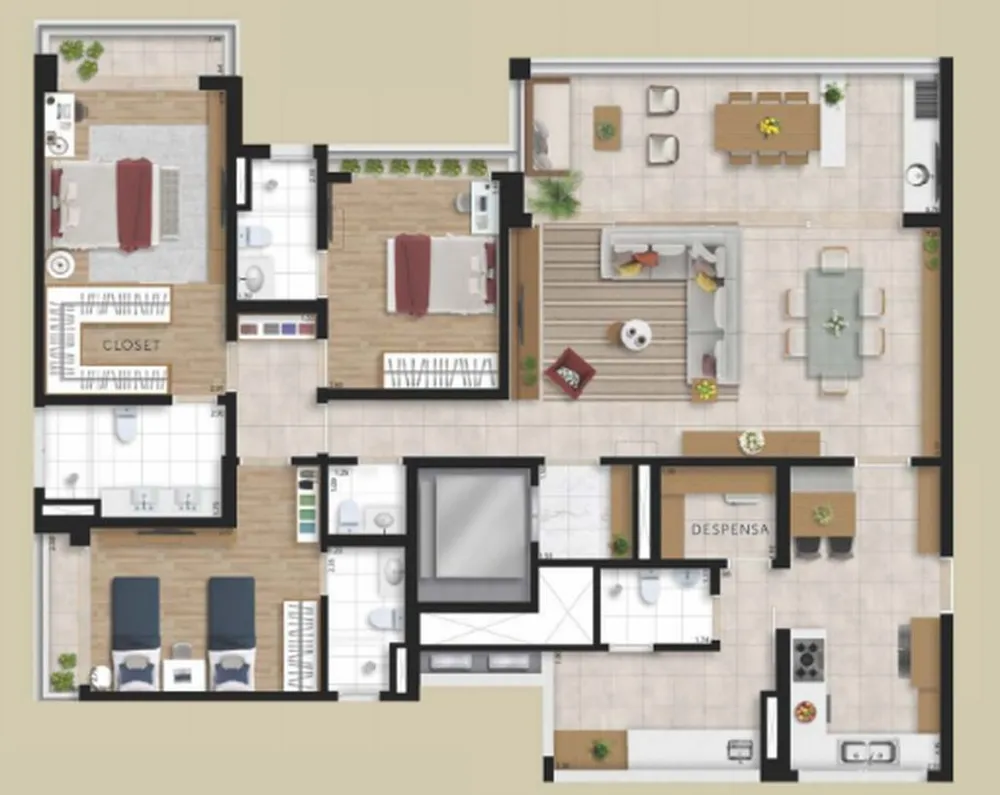 Apartamento, 3 quartos, 162 m² - Foto 11