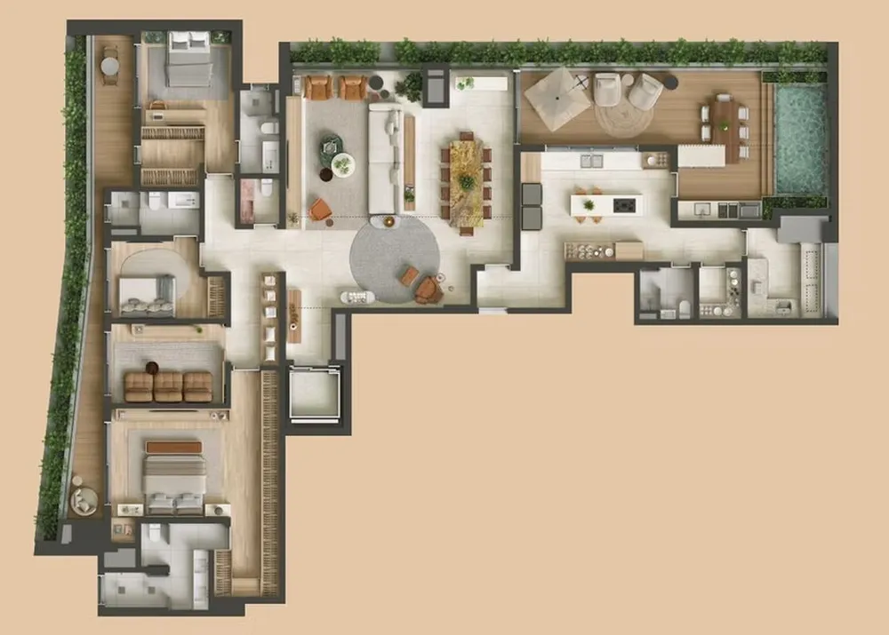 Apartamento, 3 quartos, 170 m² - Foto 9