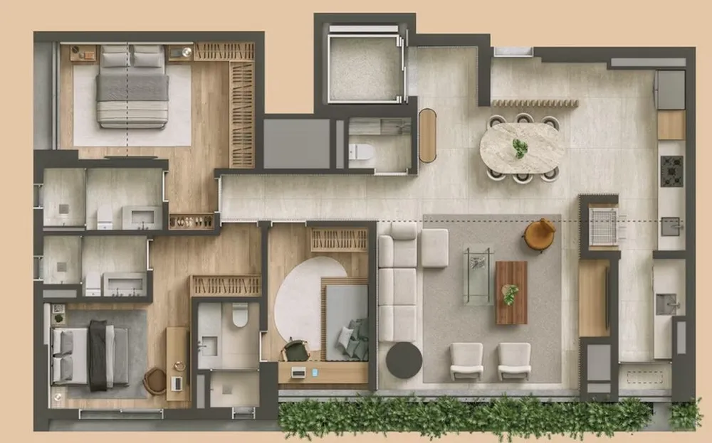 Apartamento, 3 quartos, 170 m² - Foto 3