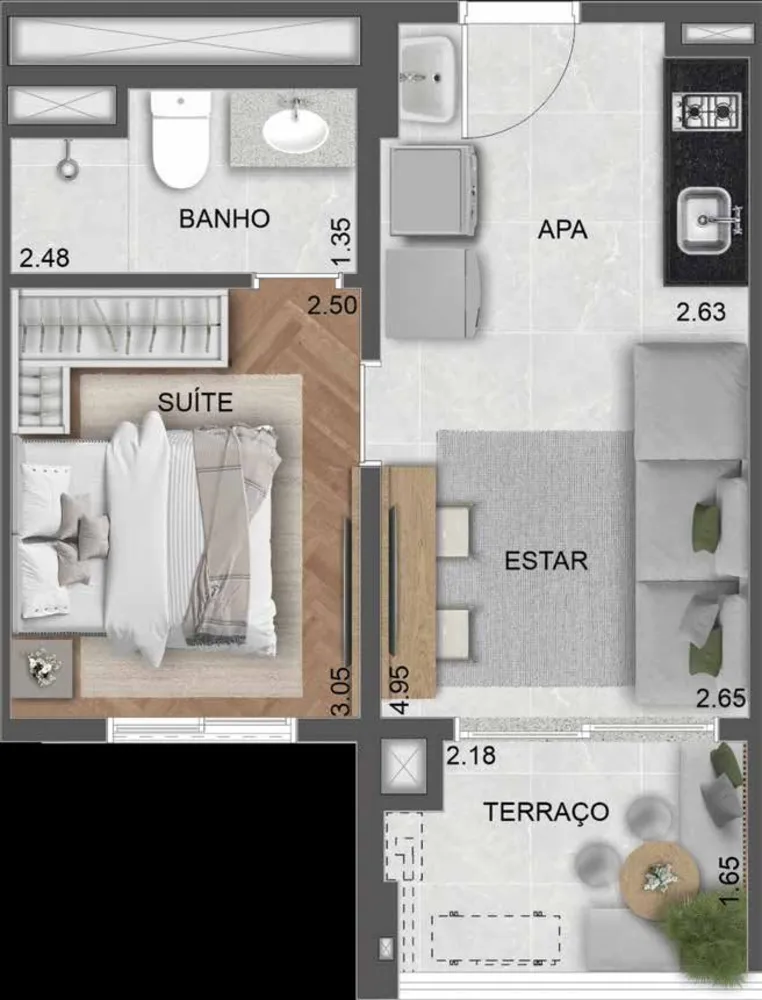 Apartamento, 3 quartos, 32 m² - Foto 6