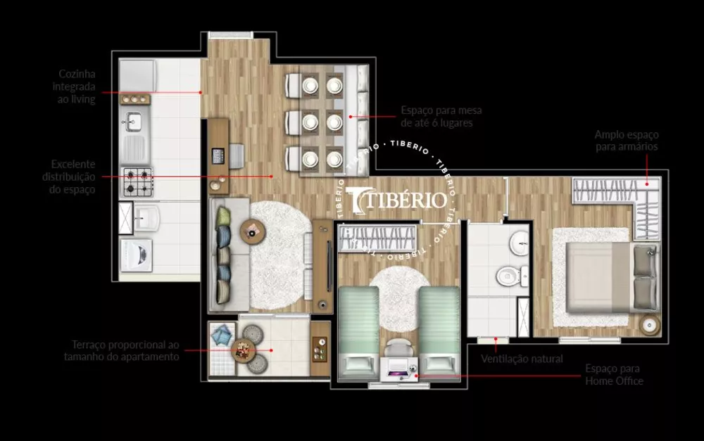 Apartamento, 3 quartos, 60 m² - Foto 8