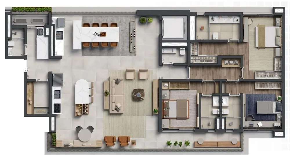 Cobertura, 3 quartos, 360 m² - Foto 9