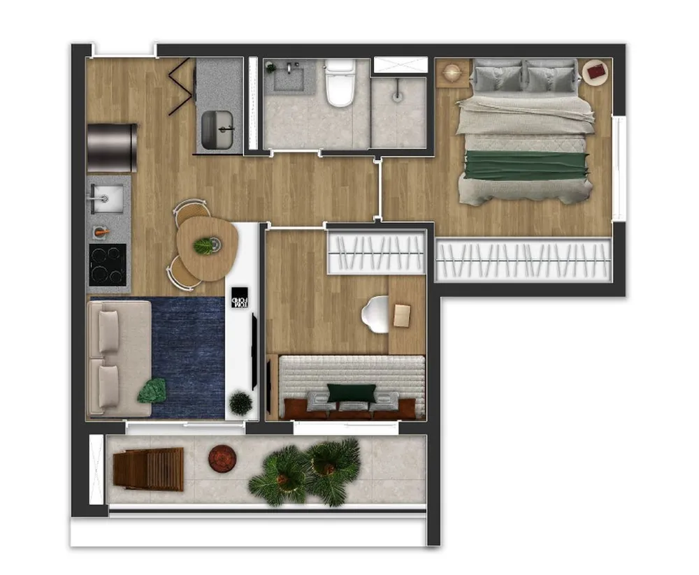 Apartamento, 1 quarto, 30 m² - Foto 8