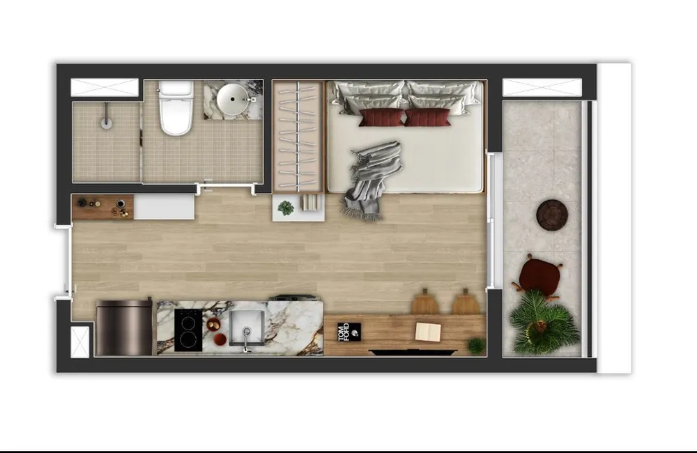 Apartamento, 1 quarto, 30 m² - Foto 5