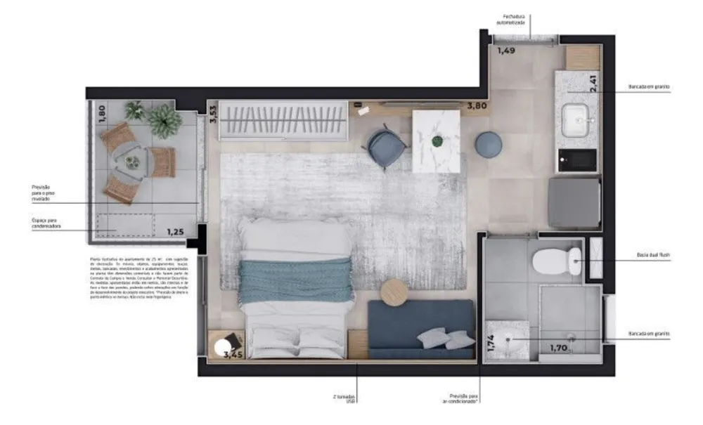 Kitnet-Studio, 24 m² - Foto 9