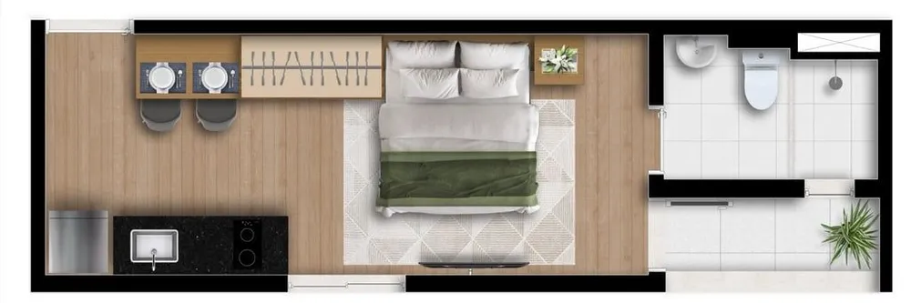Kitnet-Studio, 24 m² - Foto 5