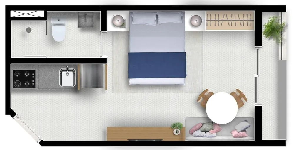 Kitnet-Studio, 24 m² - Foto 6