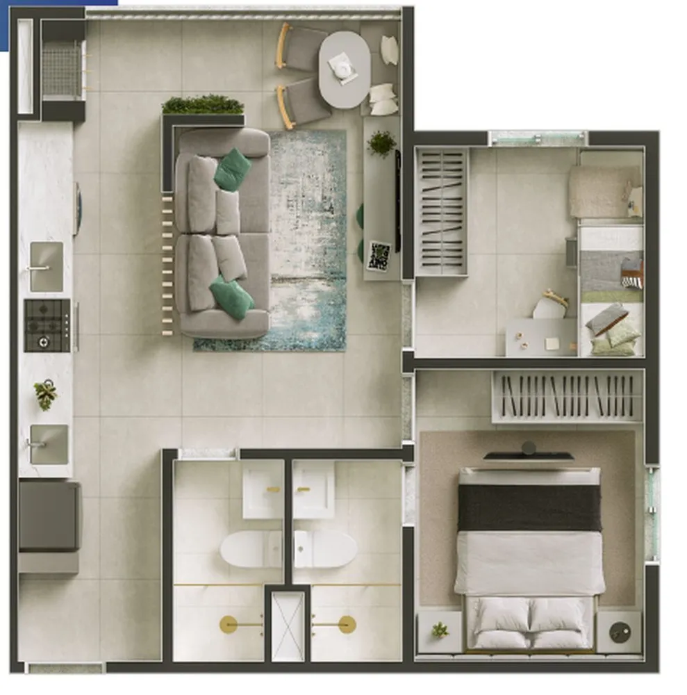 Apartamento, 2 quartos, 39 m² - Foto 6