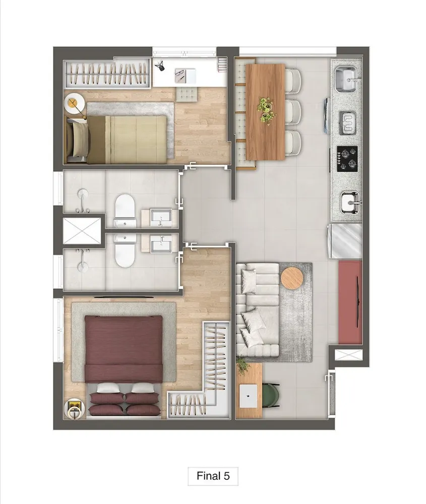 Apartamento, 3 quartos, 67 m² - Foto 9