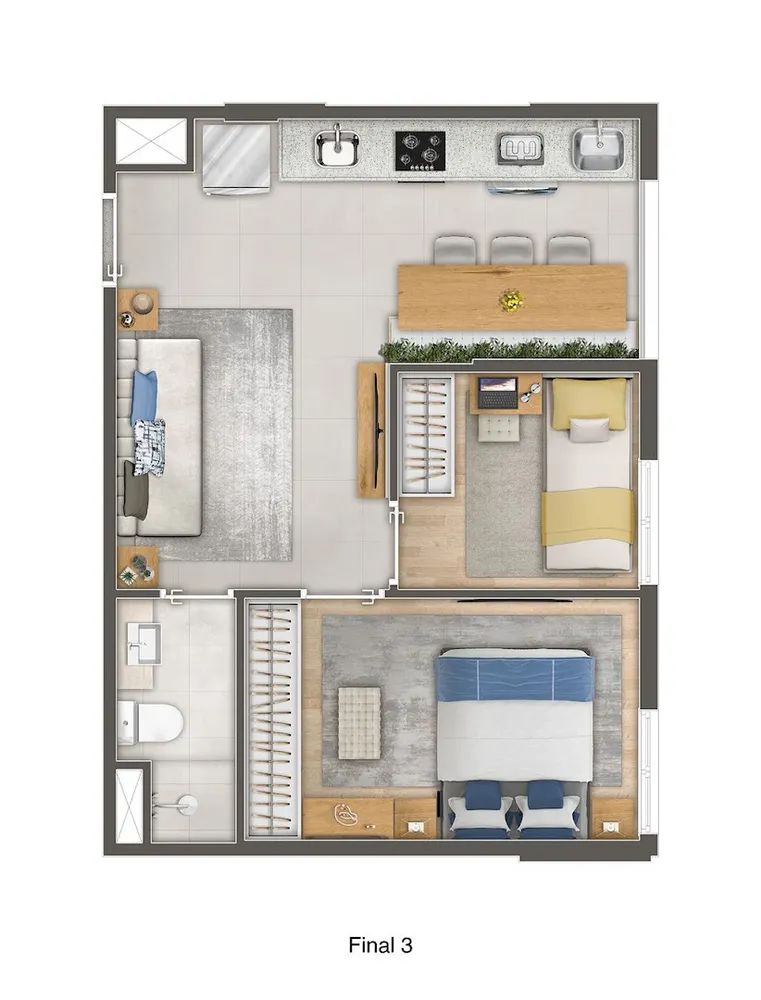 Apartamento, 3 quartos, 67 m² - Foto 12