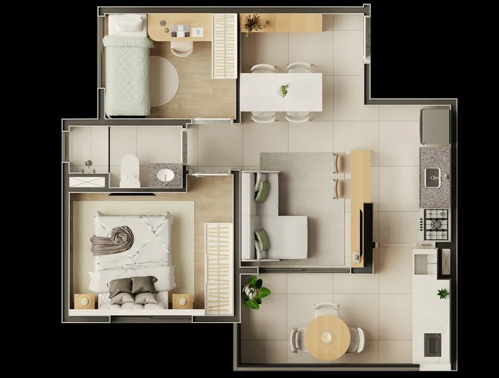 Apartamento, 2 quartos, 46 m² - Foto 8
