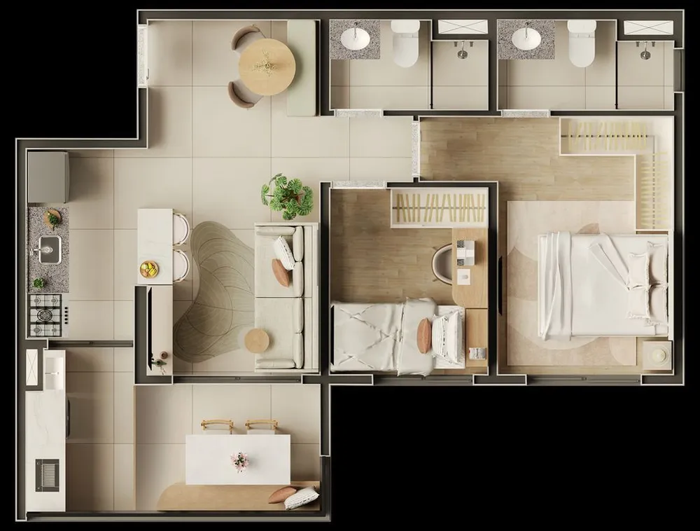 Apartamento, 2 quartos, 46 m² - Foto 10