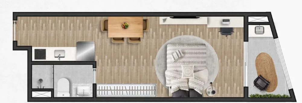 Kitnet-Studio, 24 m² - Foto 5