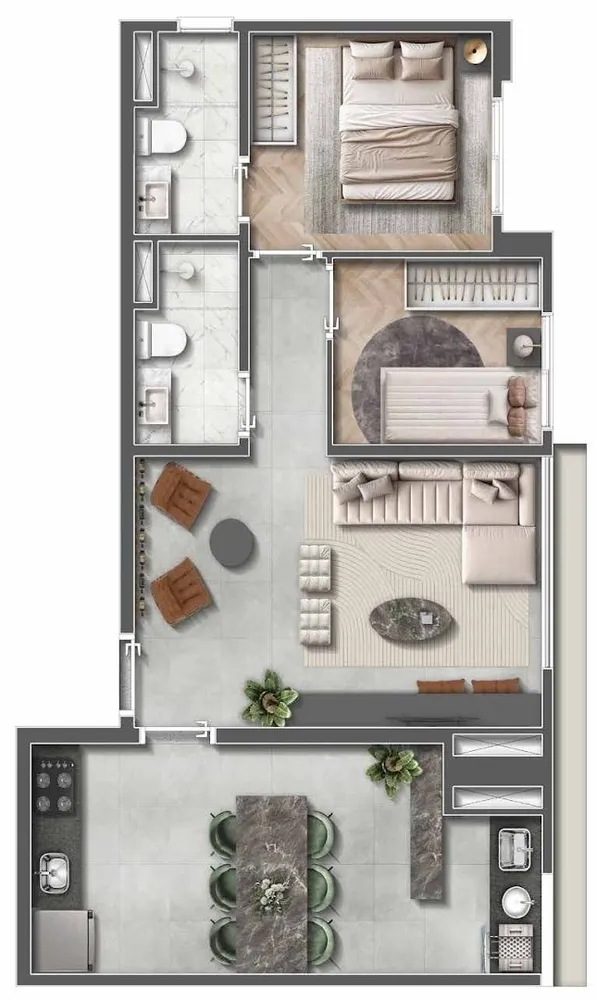 Apartamento, 2 quartos, 38 m² - Foto 7