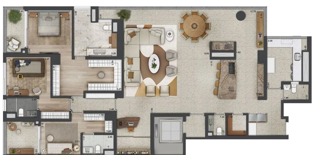Cobertura, 4 quartos, 585 m² - Foto 12