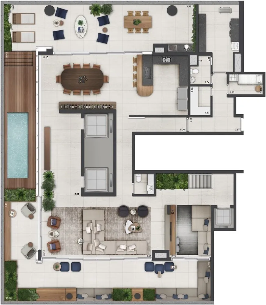 Cobertura, 4 quartos, 585 m² - Foto 11