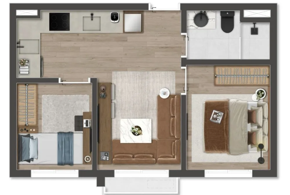 Kitnet-Studio, 30 m² - Foto 2