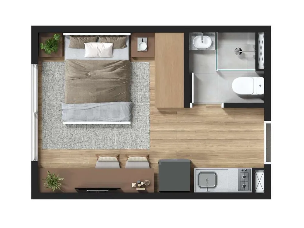 Kitnet-Studio, 16 m² - Foto 6