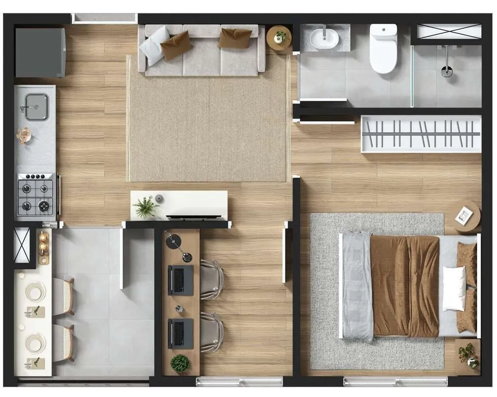 Kitnet-Studio, 16 m² - Foto 5