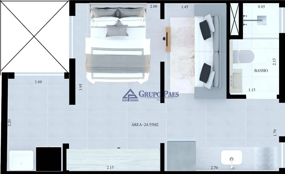 Apartamento, 2 quartos, 43 m² - Foto 5