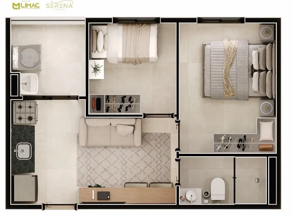 Apartamento, 2 quartos, 33 m² - Foto 8