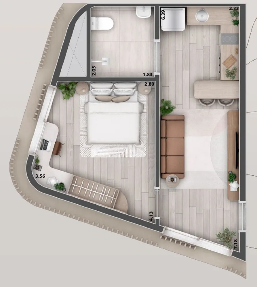 Kitnet-Studio, 27 m² - Foto 4