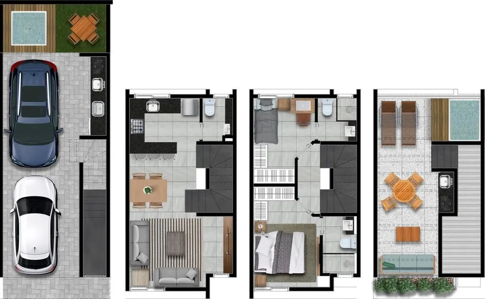 Casa de Condomínio, 3 quartos - Foto 1