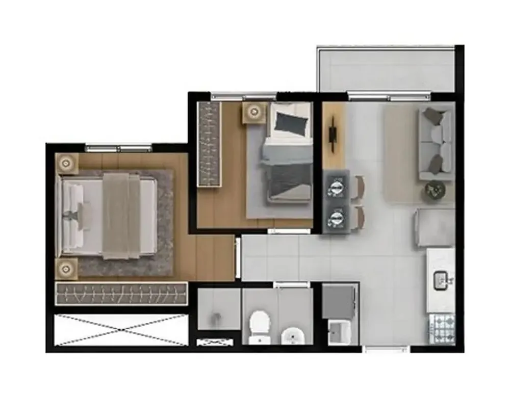 Apartamento, 1 quarto, 27 m² - Foto 8
