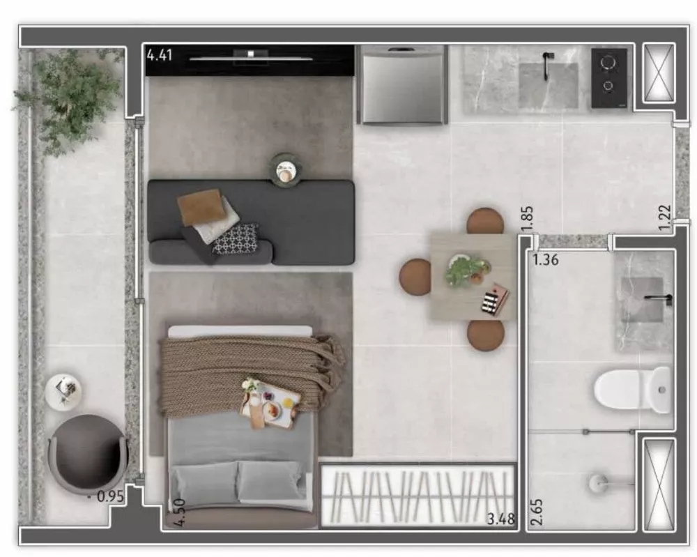 Kitnet-Studio, 26 m² - Foto 4
