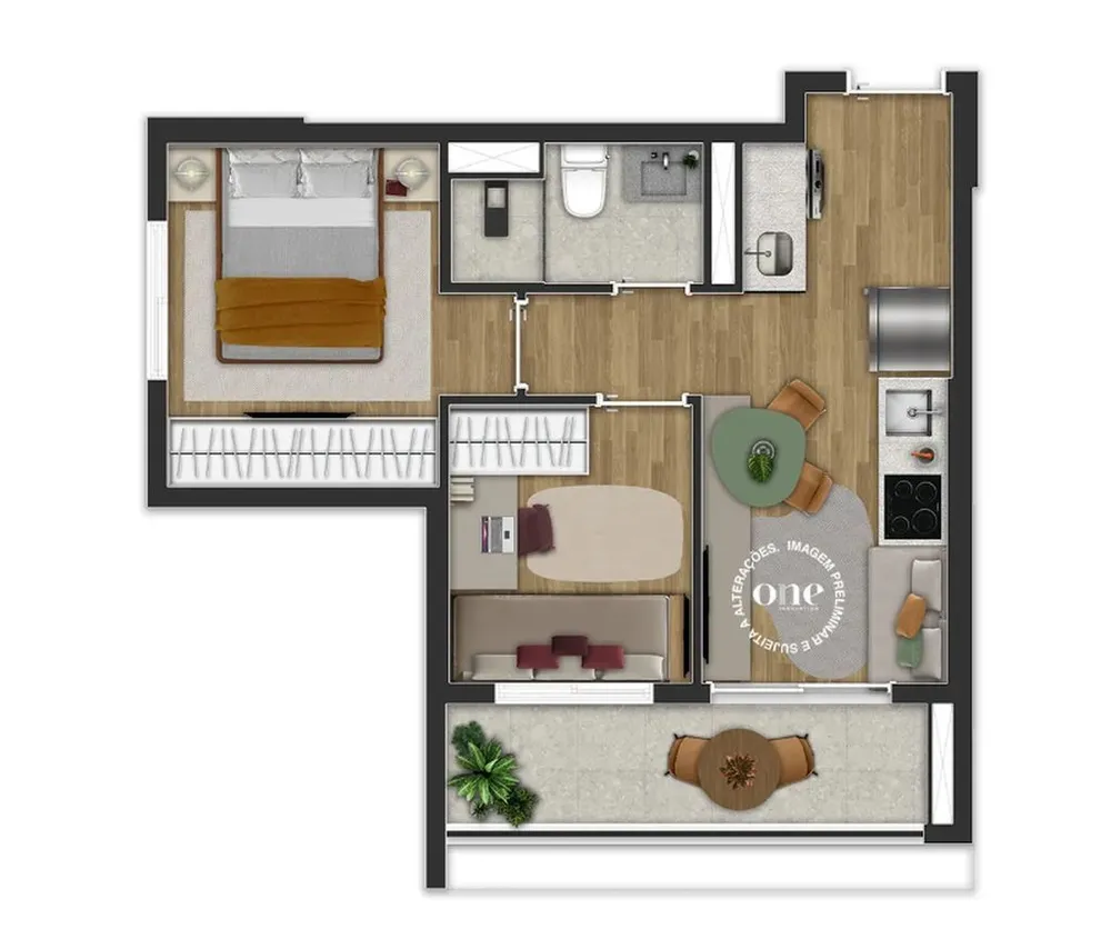 Kitnet-Studio, 24 m² - Foto 4