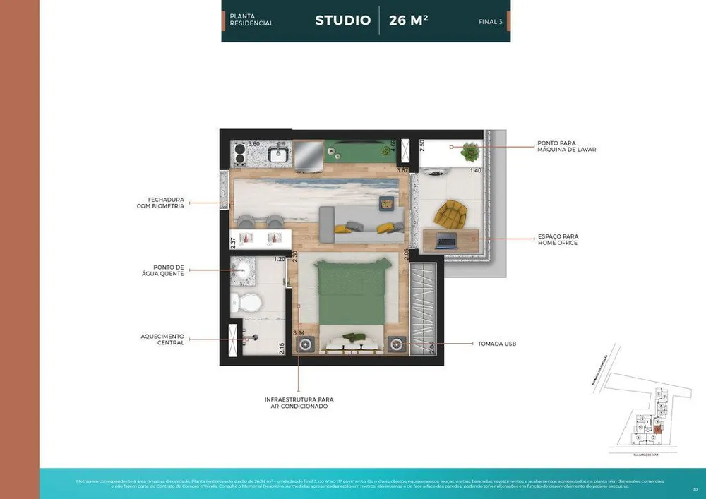 Kitnet-Studio, 24 m² - Foto 11