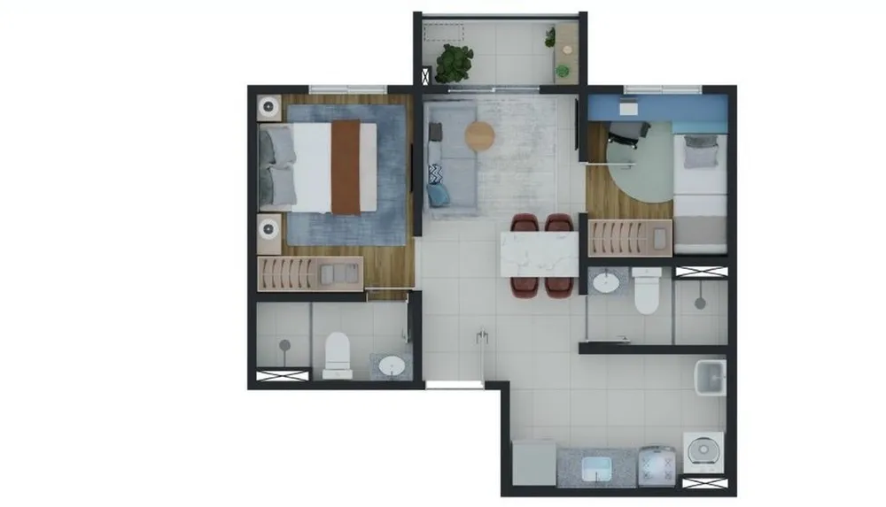 Apartamento, 2 quartos, 35 m² - Foto 8