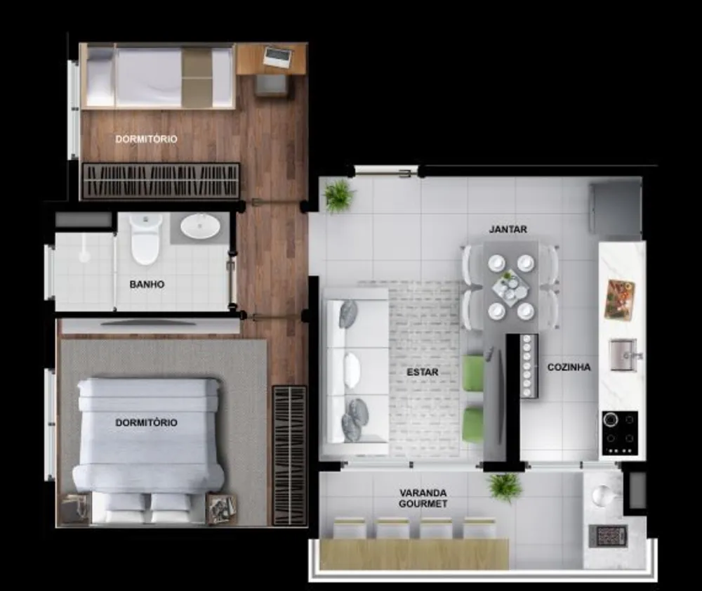 Apartamento, 2 quartos, 34 m² - Foto 5