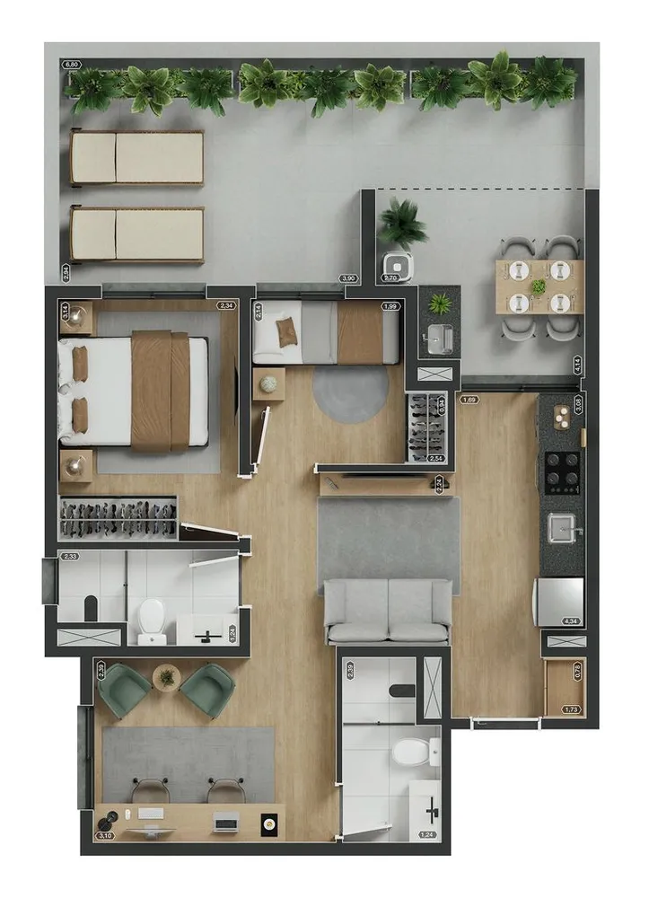 Apartamento, 2 quartos, 37 m² - Foto 5