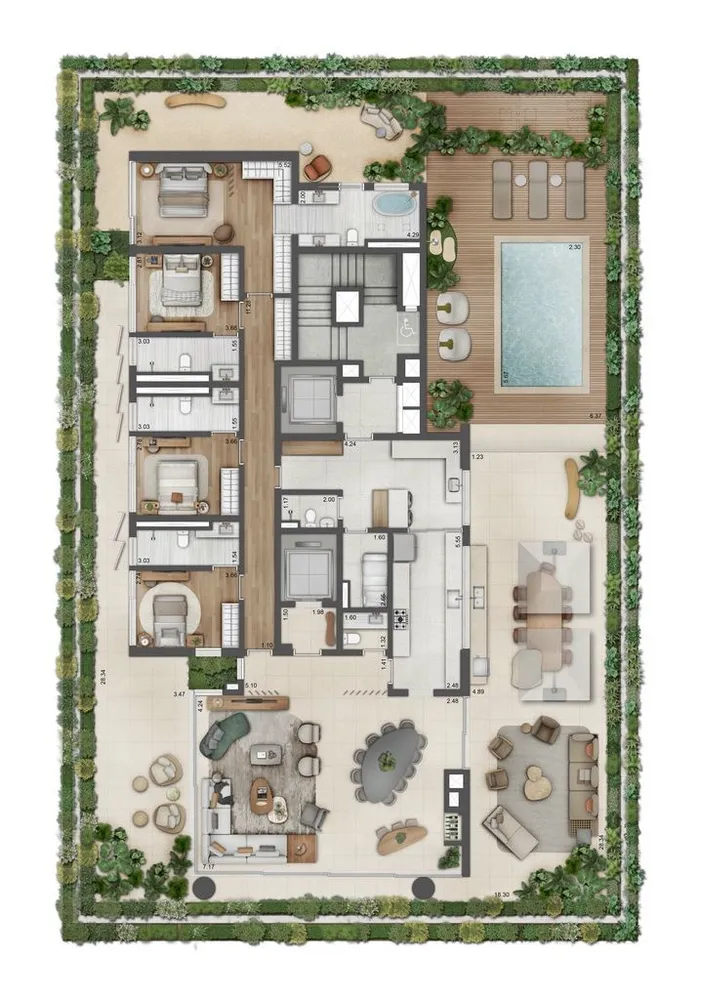 Cobertura, 4 quartos, 576 m² - Foto 5