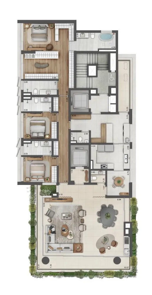 Cobertura, 4 quartos, 576 m² - Foto 10