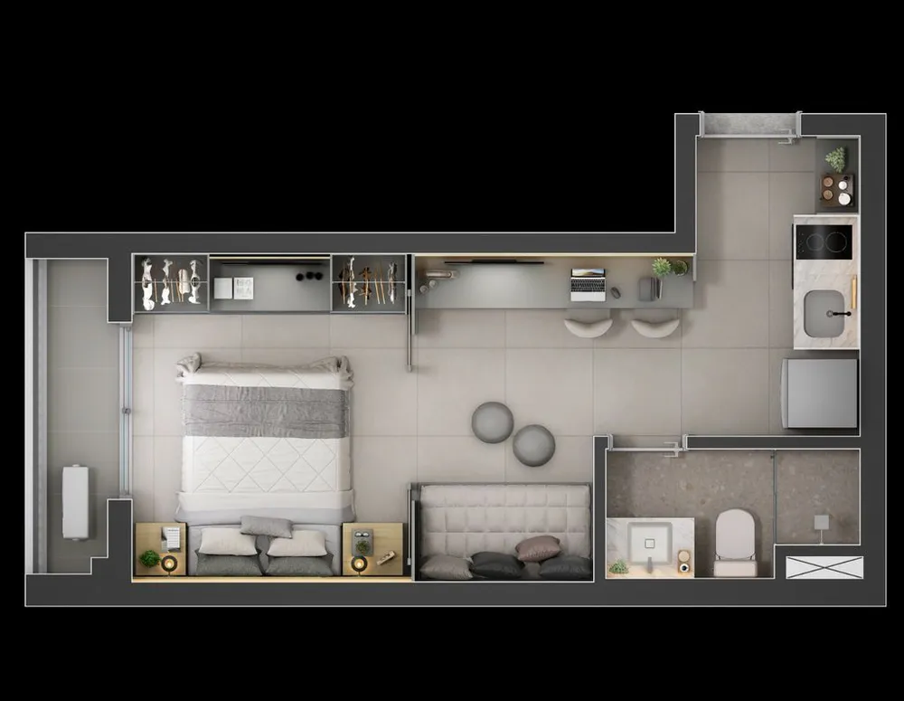 Kitnet-Studio, 27 m² - Foto 10