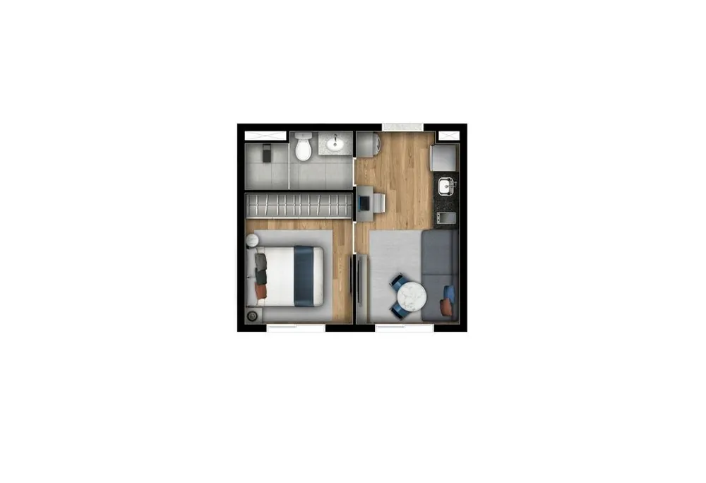 Apartamento, 2 quartos, 41 m² - Foto 3