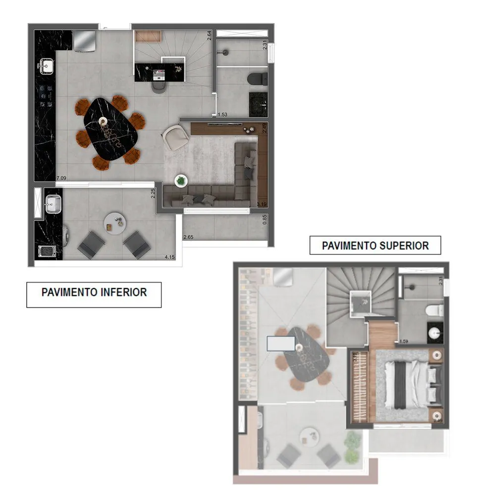 Loft, 50 m² - Foto 12
